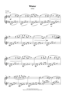 Winter - Arelius Piano Solo Sheet Music