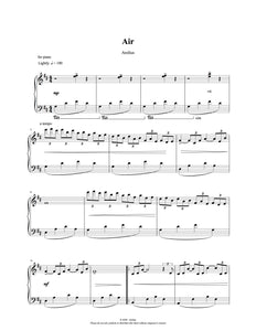 Air - Piano Solo Sheet Music by Arelius