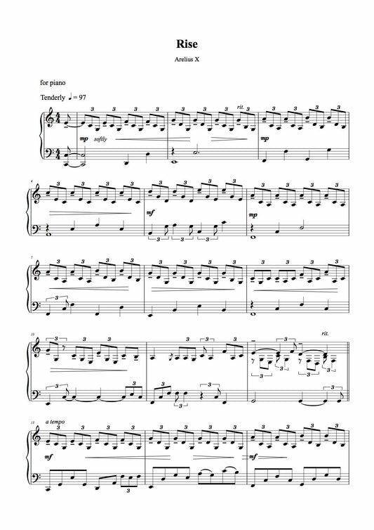 Piano Music by Arelius