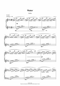 Water - Piano Solo Sheet Music by Arelius